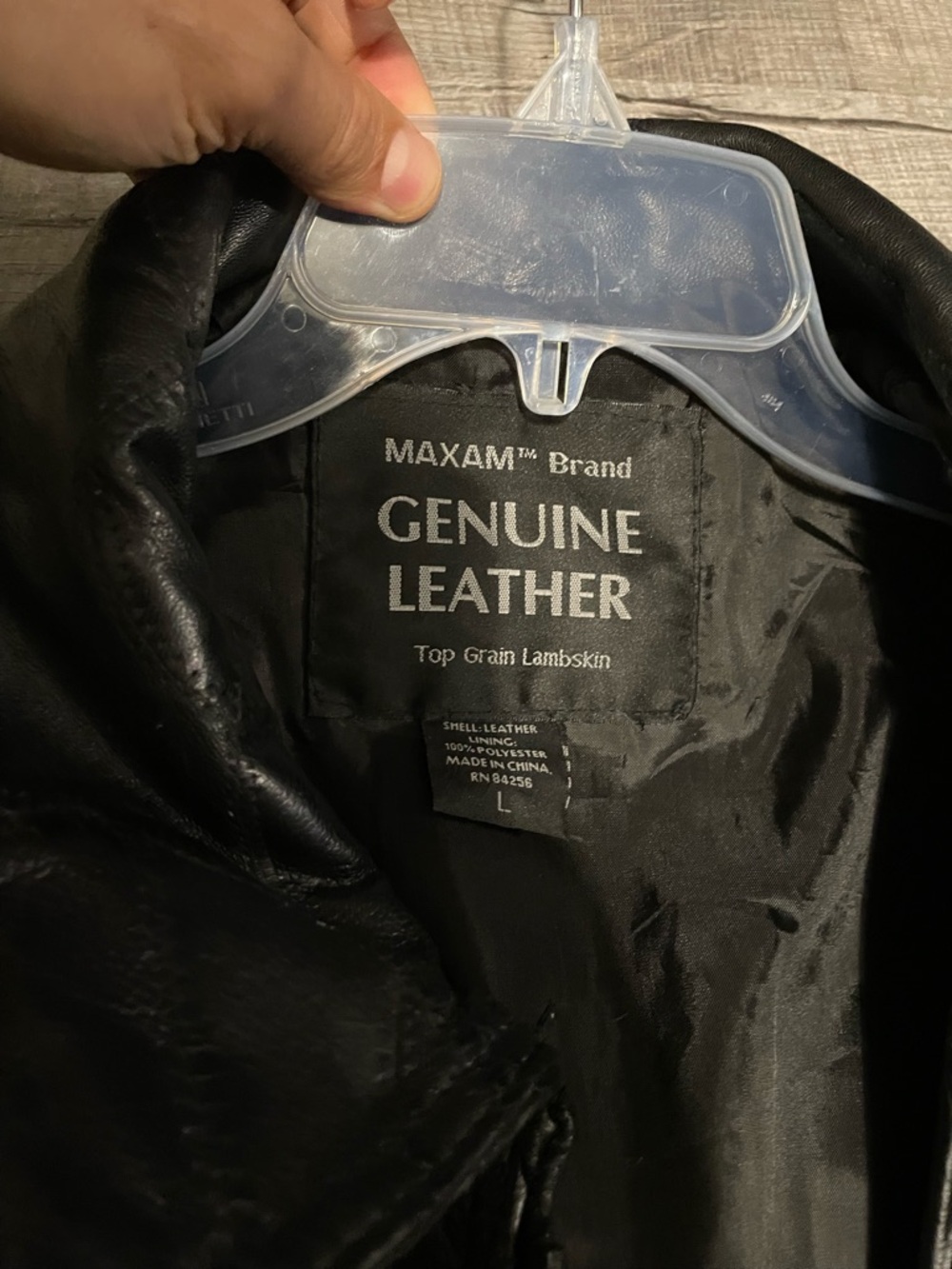 Vintage Maxam Brand Genuine Leather Top Grain Lambskin Black Full Zip Large - Picture 2 of 13